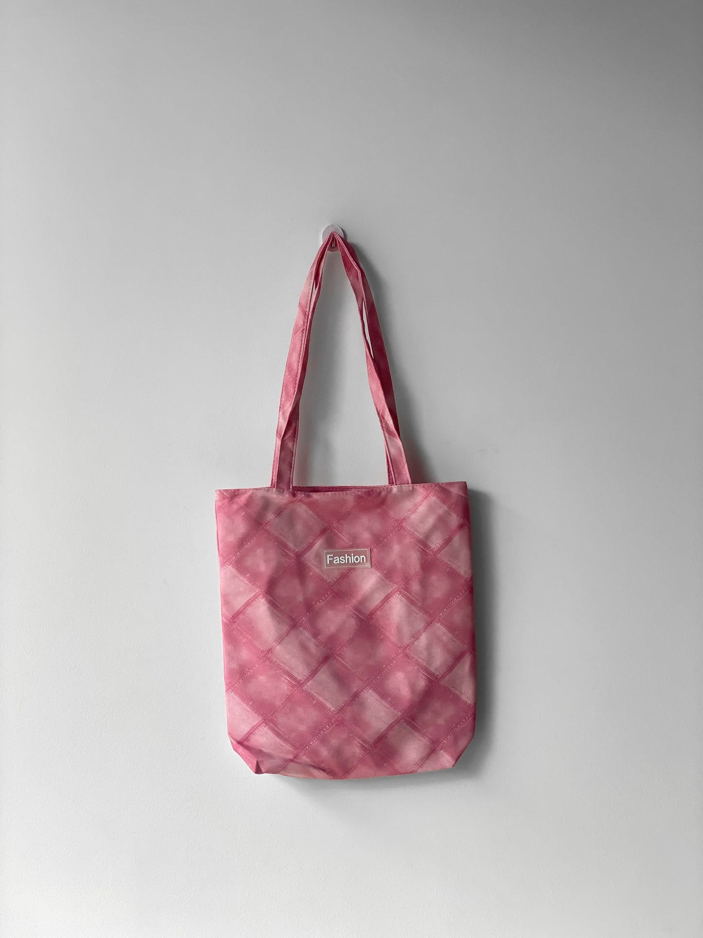Printed pink tote
