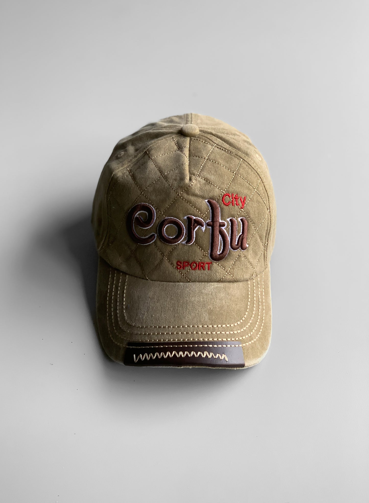 Corfu Olive Denim Cap