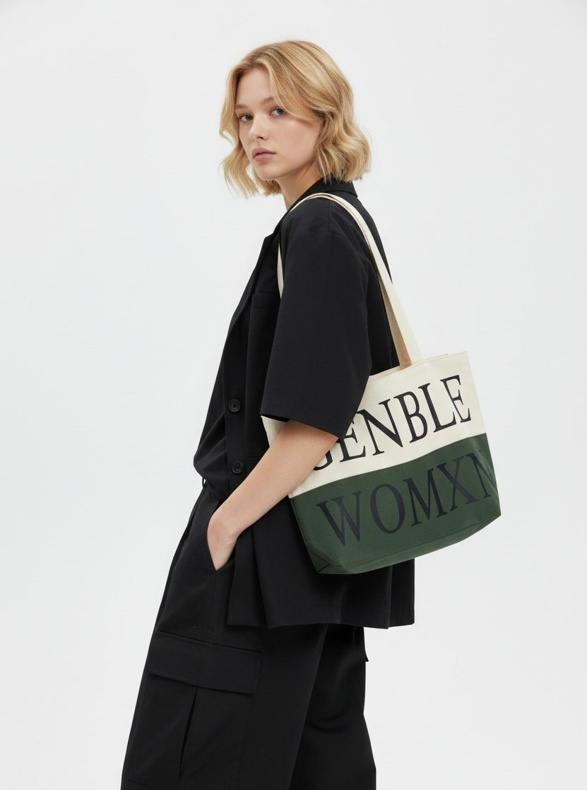 Genble Womxn Canvas tote