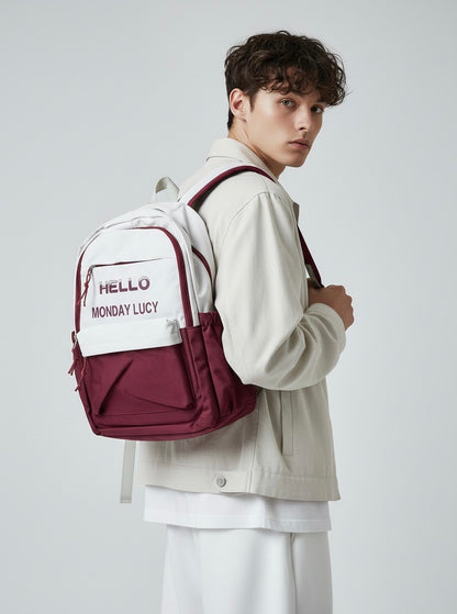 ML Hello Red Hue Backpack