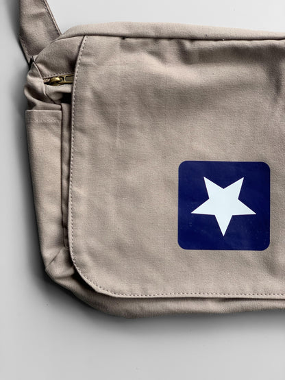 canvas star messenger bag