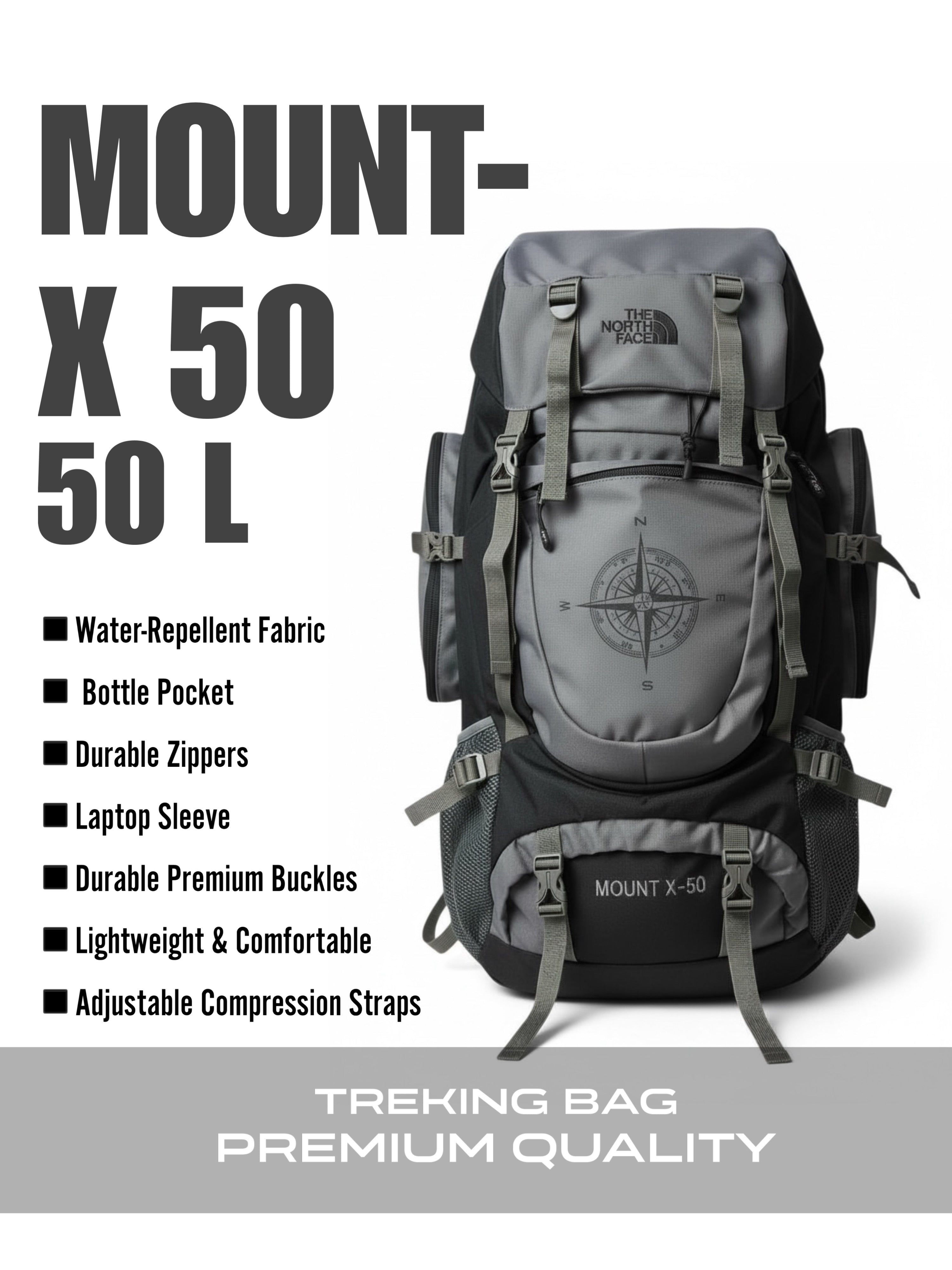 Mount-x 50L Treking bag – LEVENK