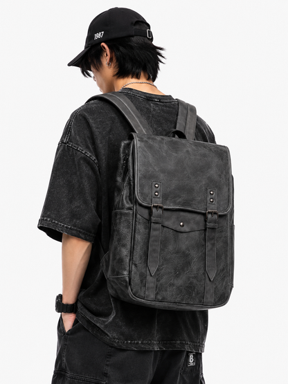 Leather imp backpack