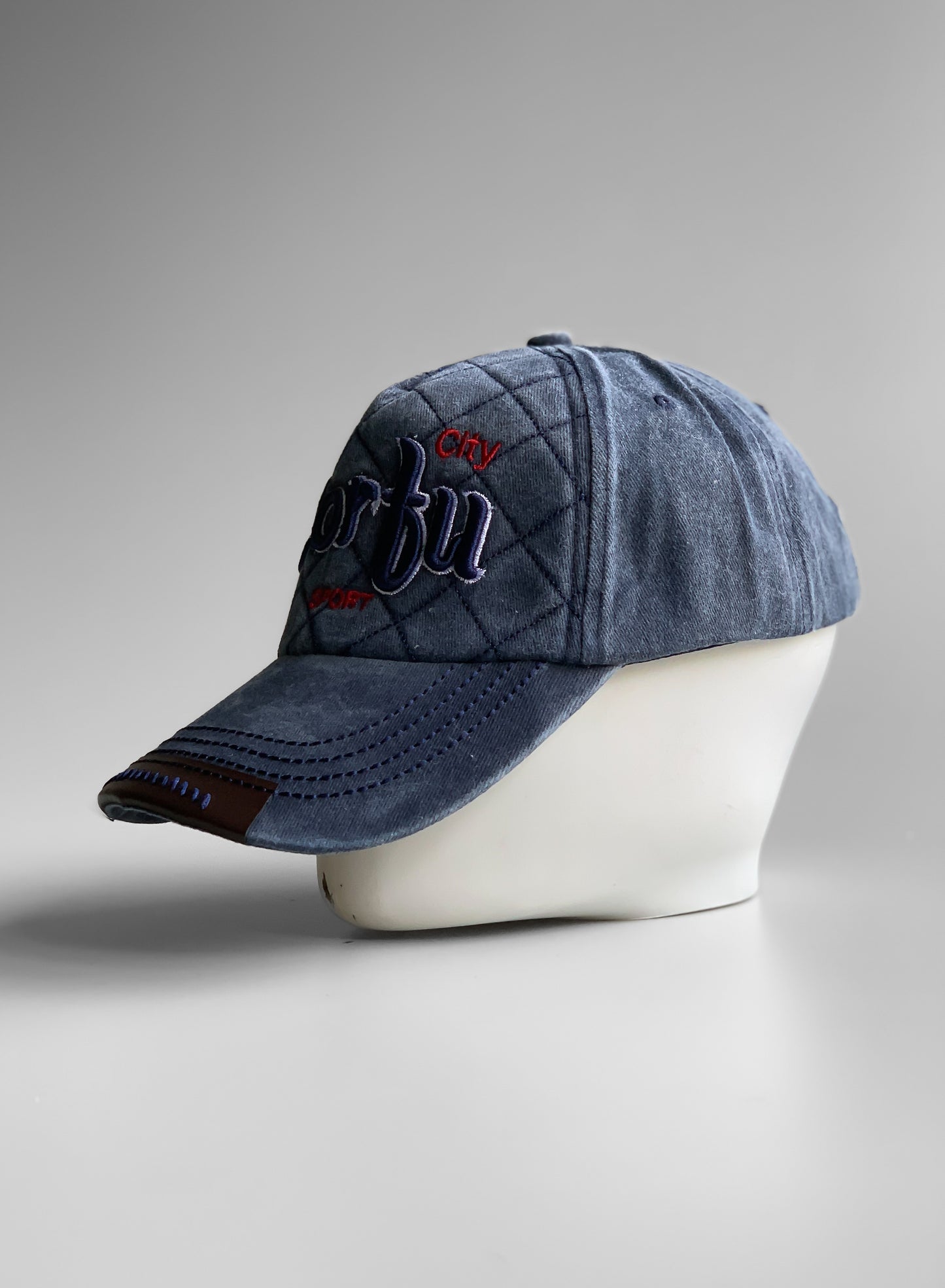 Corfu Olive Denim Cap