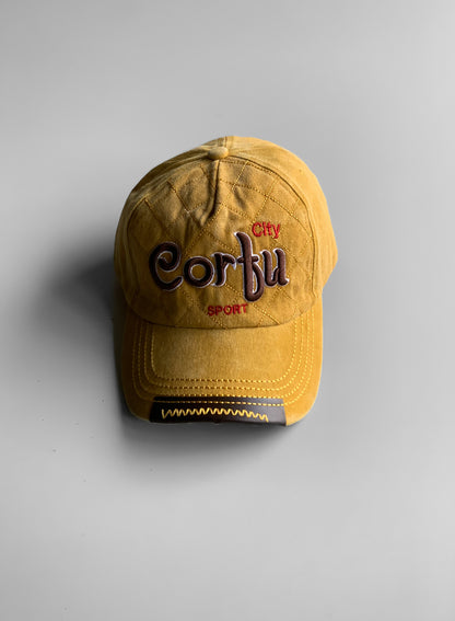 Corfu Olive Denim Cap