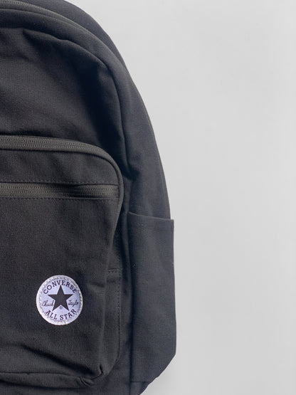 Canva Denim Black Backpack