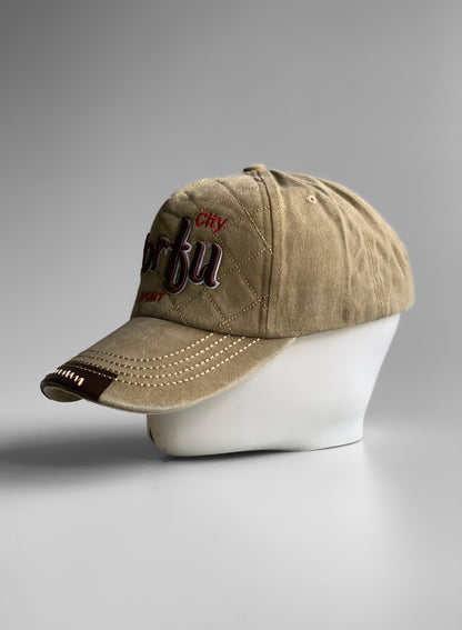 Corfu Olive Denim Cap