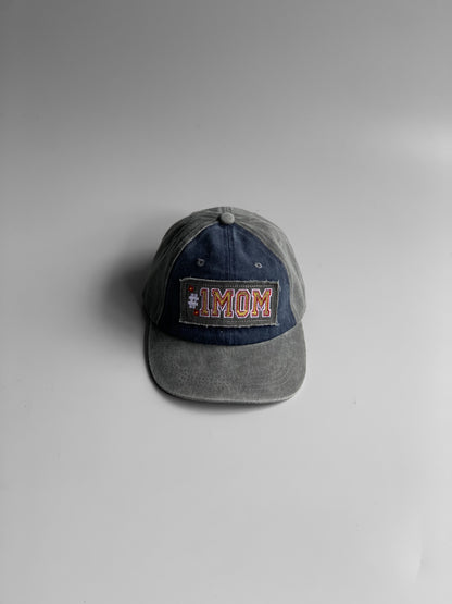 1 MOM denim cap