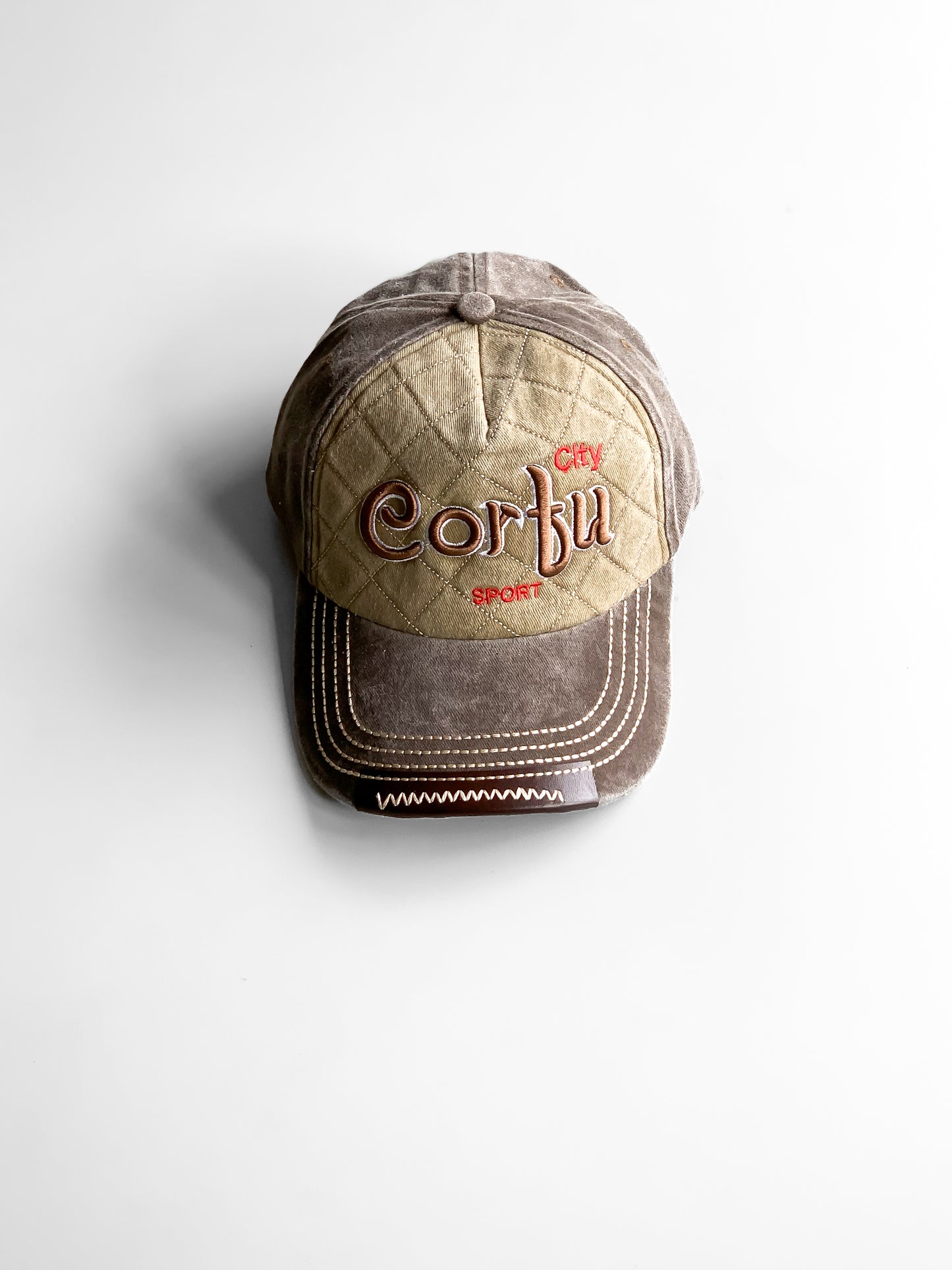 Corfu Olive Denim Cap