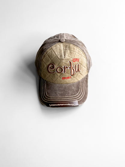 Corfu Olive Denim Cap