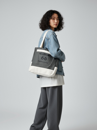 Hellokemtu Denim Tote