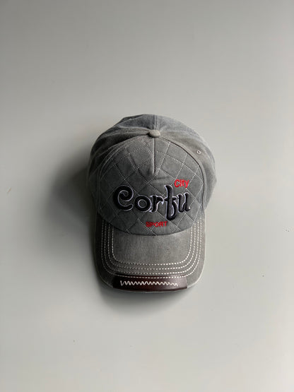 Corfu Olive Denim Cap