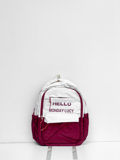 ML Hello Red Hue Backpack