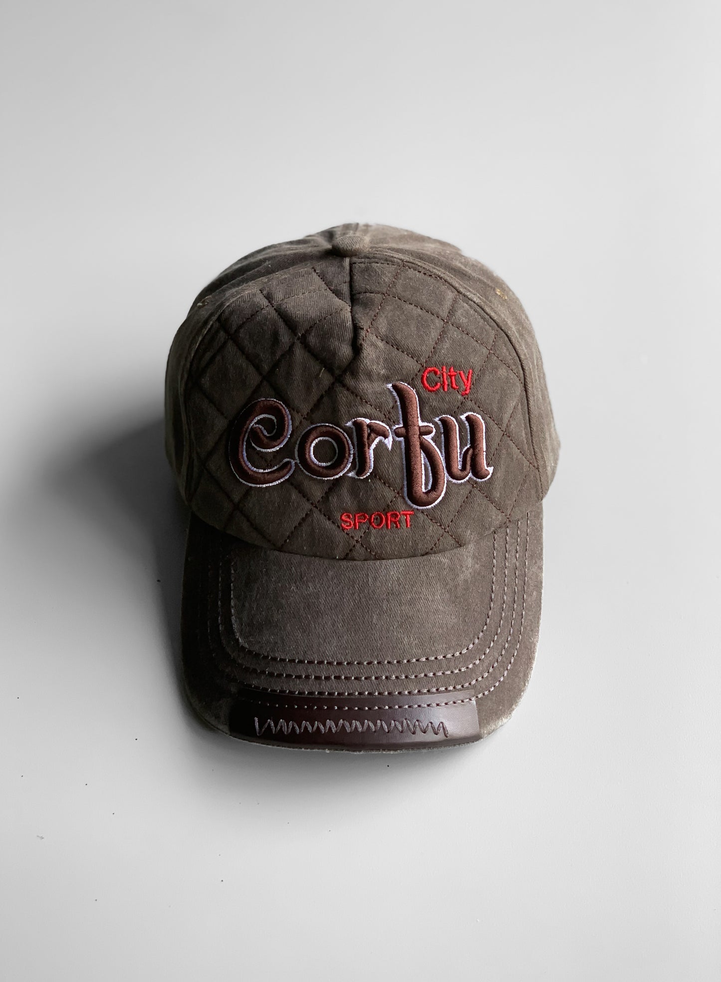 Corfu Olive Denim Cap