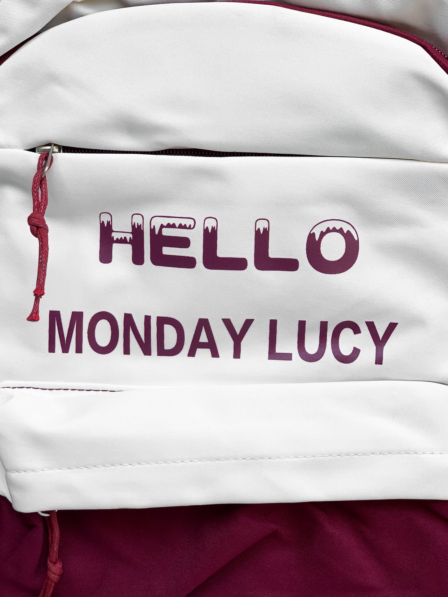 ML Hello Red Hue Backpack