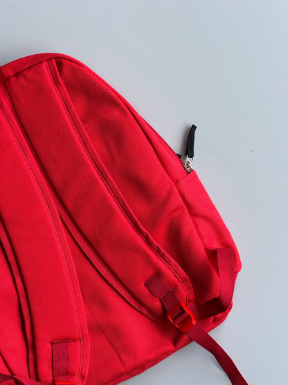 Canva Denim Red Backpack