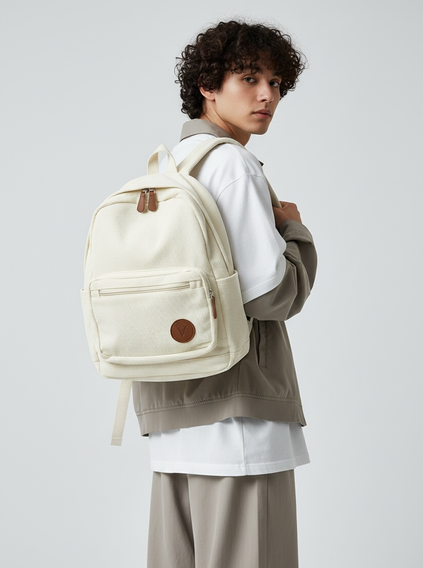 Reuin Corduroy Backpack -s
