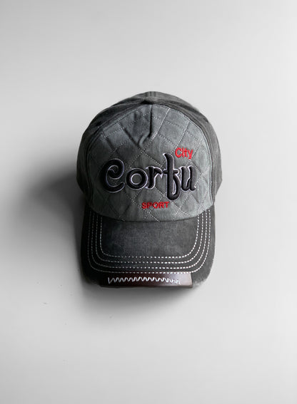 Corfu Olive Denim Cap