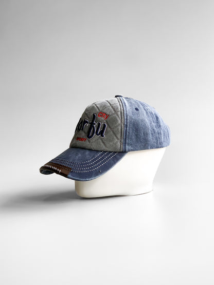 Corfu Olive Denim Cap