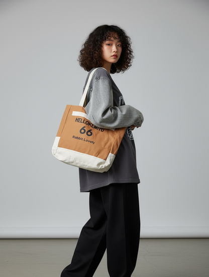 Hellokemtu Denim Tote