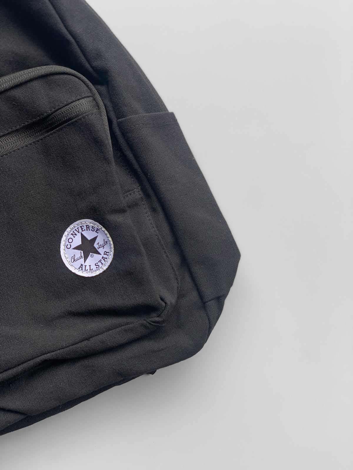 Canva Denim Black Backpack
