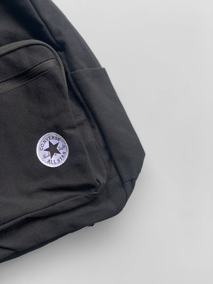 Canva Denim Black Backpack