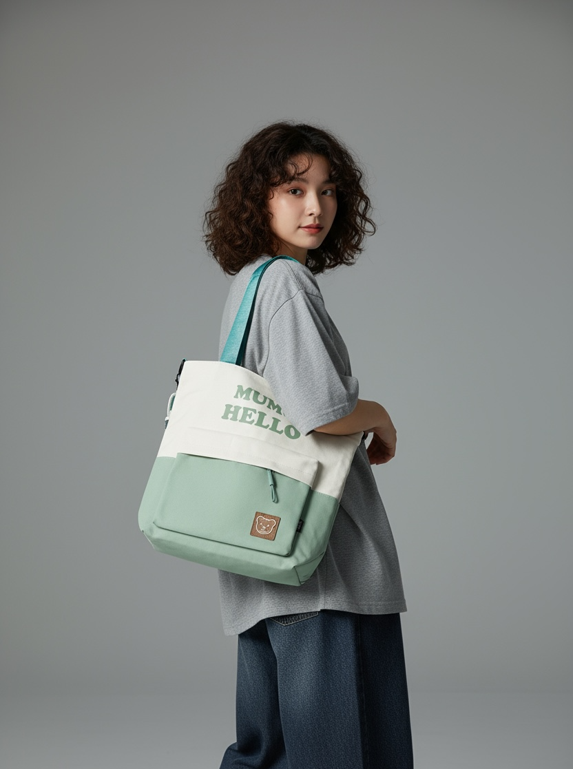 Mummu hello dual colour tote