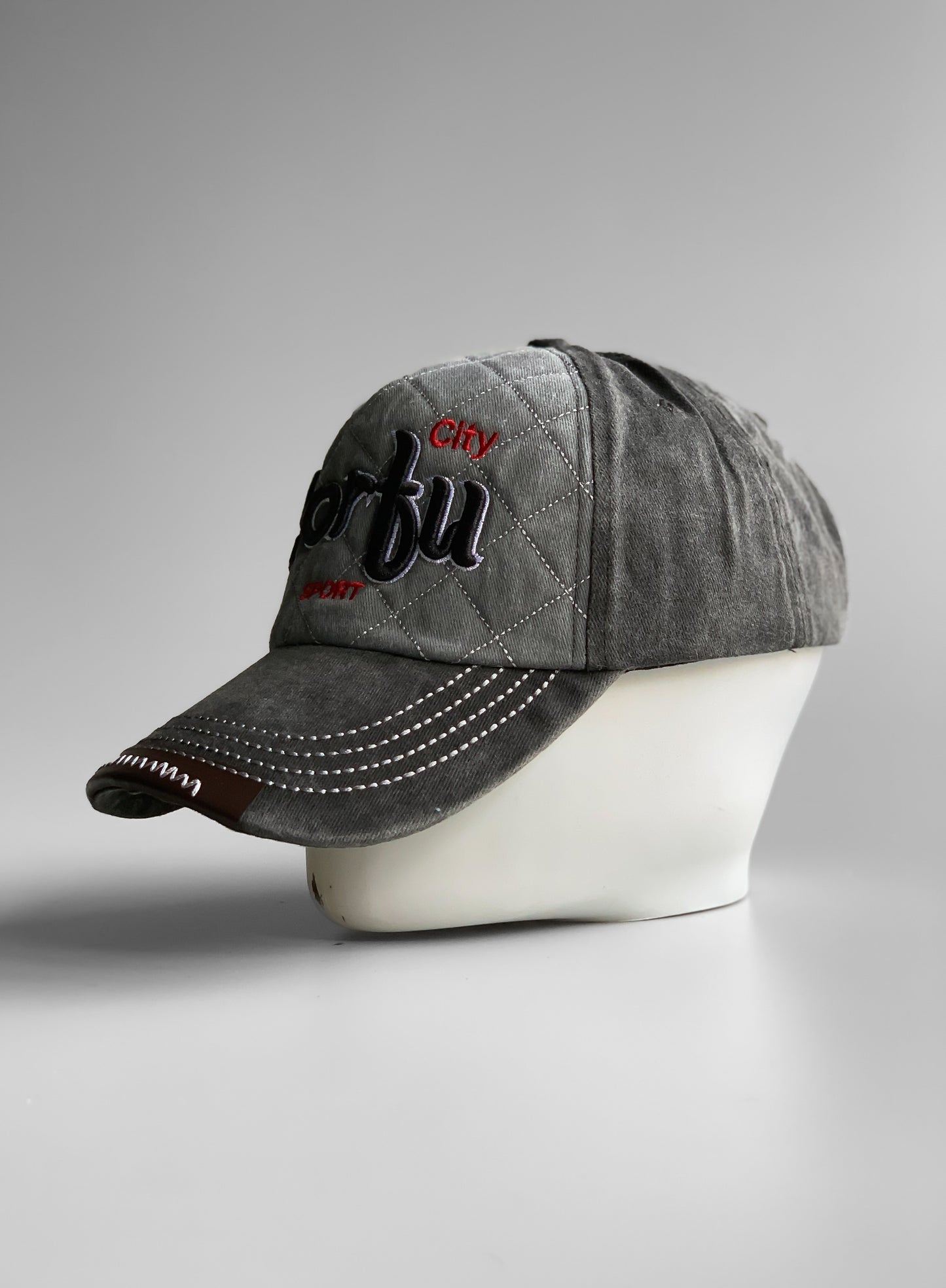 Corfu Olive Denim Cap