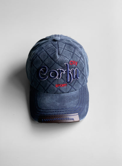 Corfu Olive Denim Cap