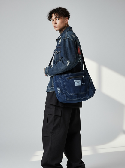 SEASCN-12 Denim Messenger