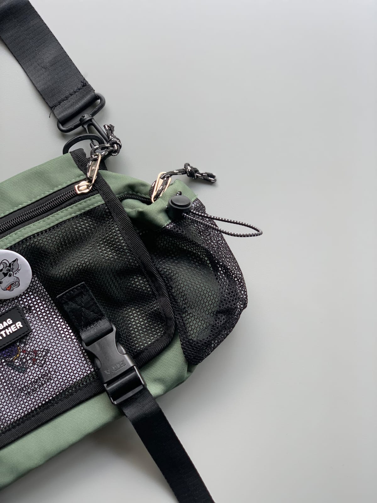 Feather Messenger Bag