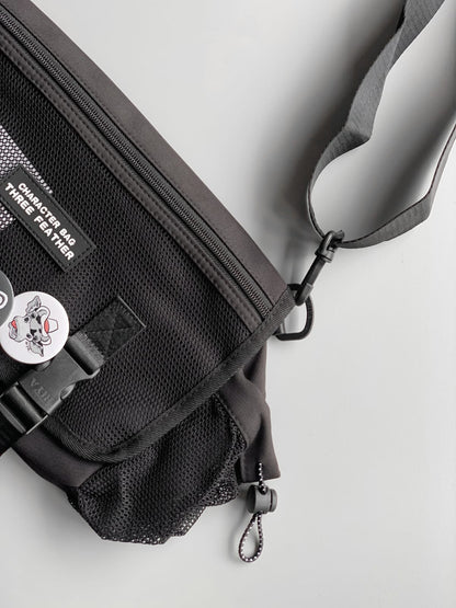 Feather Messenger Bag