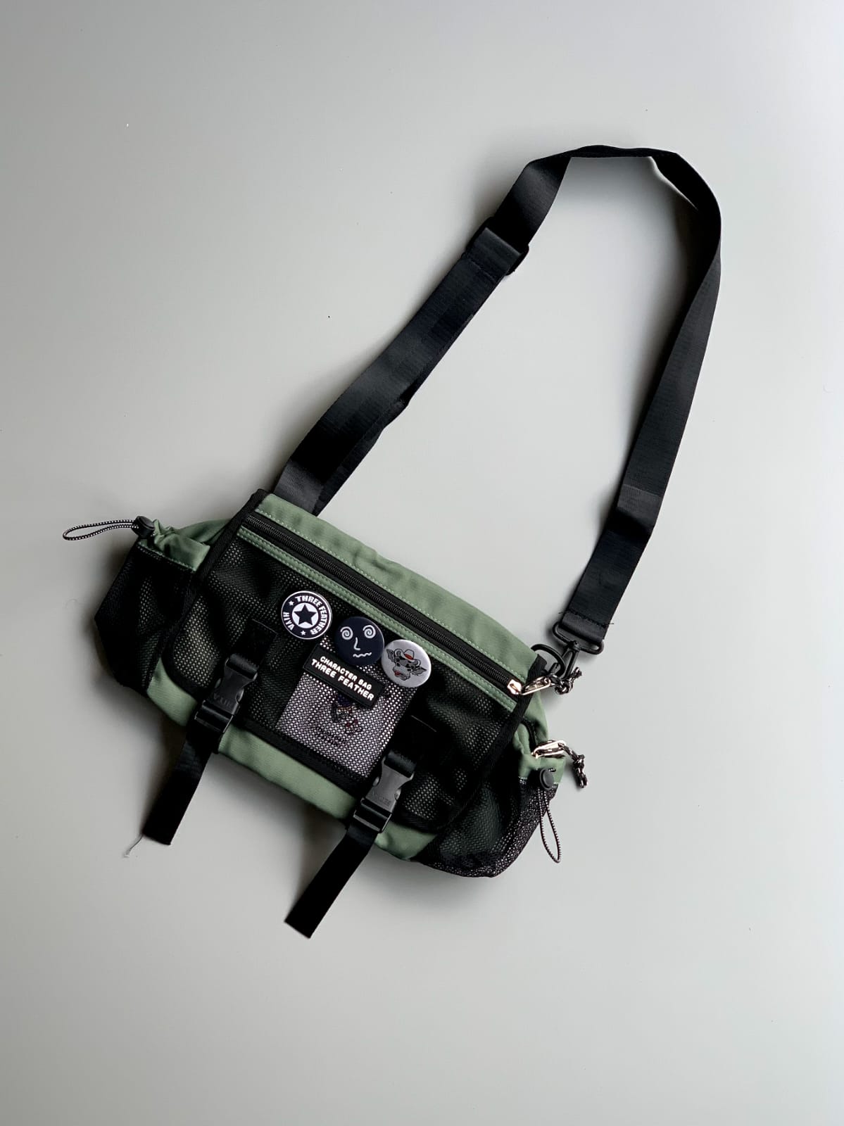 Feather Messenger Bag